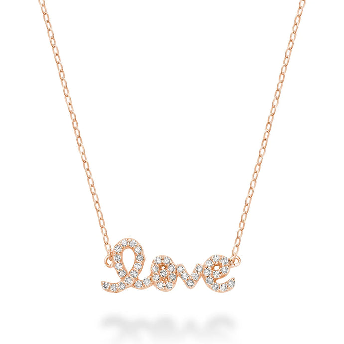 Love diamond necklace