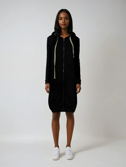 Sweatshirt zipper dress