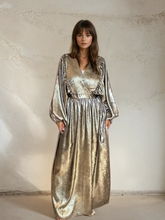 Load image into Gallery viewer, The Agam Dress in Metallic Gold