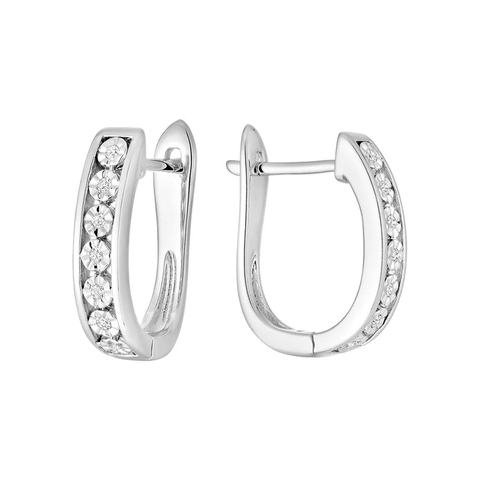 Liya Diamond Huggie earrings