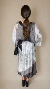 Black & Grey Kaftan