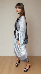 Black & Grey Kaftan