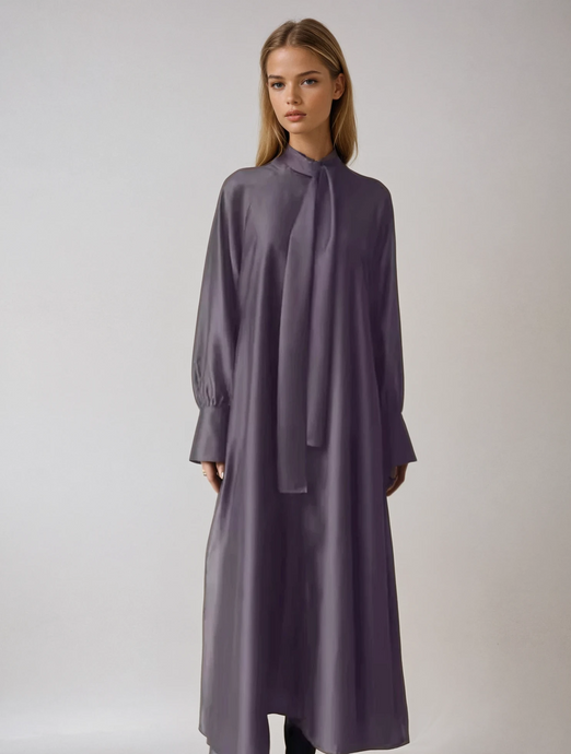 Purple voile dress