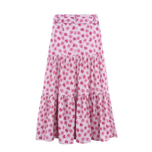 Roses peasant skirt