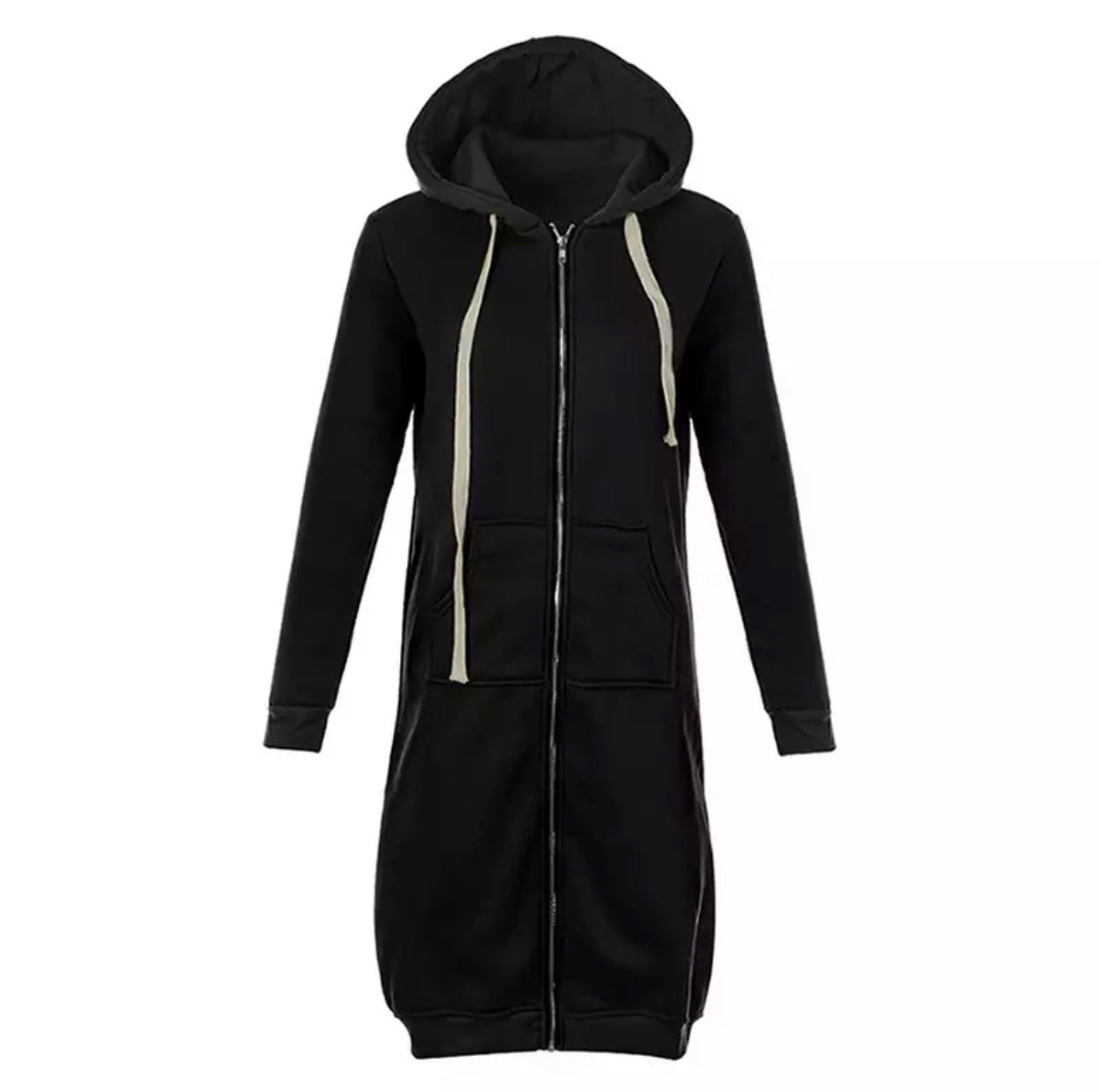long sweatshirt dress with zipper Olympia Zipper Sweatshirt Dress
