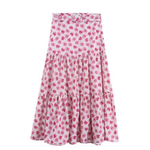 Load image into Gallery viewer, Roses peasant skirt