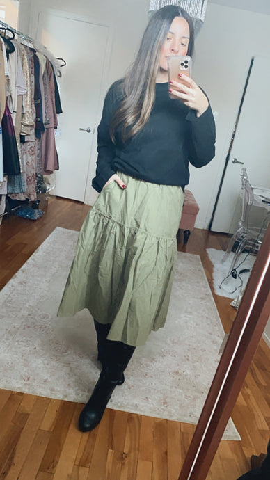 Khaki skirt