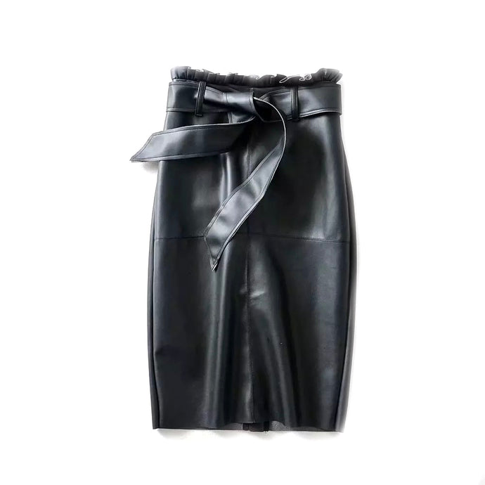 Miley Faux leather skirt
